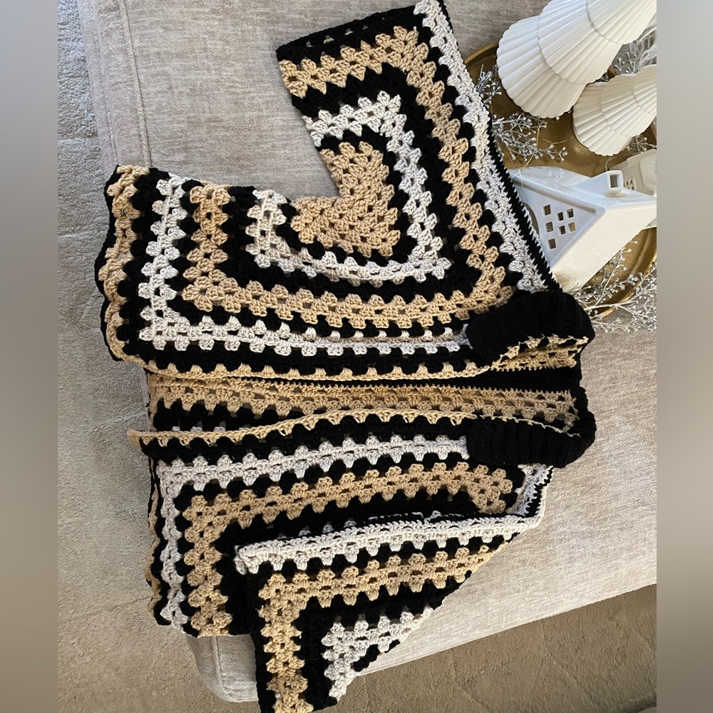 Handmade Crochet Jacket - Picture 2 of 2